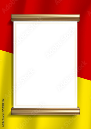 vertical frame and border with Macedonian flag