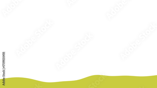Minimalist background with a gentle green wave. Ideal for nature, clean design, or spring concepts with ample copy space.