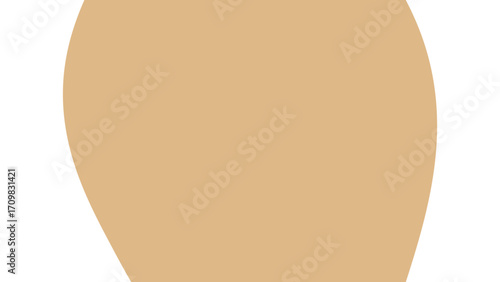 Smooth beige background with elegant curved white space, conveying warmth, simplicity, and minimalist design. Ideal for cosmetic, lifestyle, or abstract projects.