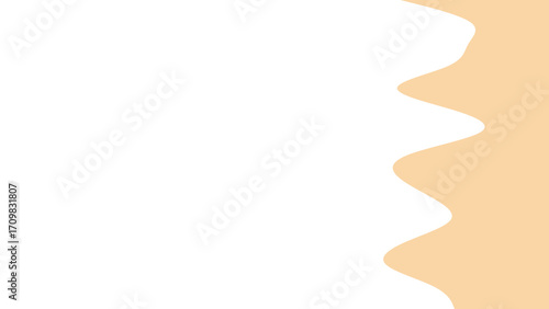 Abstract graphic background with a soft wavy orange and white contrast. Ideal for creative designs, presentations, or digital layouts with ample copy space.