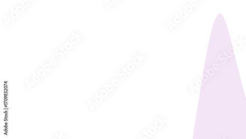 Minimalist light purple abstract shape on a clean white background. Serene and modern design for various creative projects.