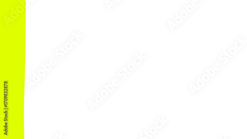 Clean white background with a vibrant neon yellow vertical stripe on the left, offering a modern, minimalist design for various commercial uses, branding, or digital projects.