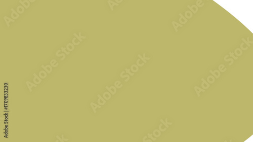 A clean, simple olive green background featuring a gentle curved white edge, providing versatile copy space for graphic design, web, or presentation needs.
