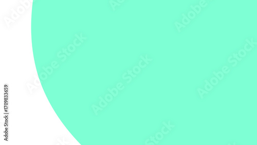 Wallpaper Mural Clean, modern abstract background featuring a smooth mint green curve against a bright white space, ideal for branding, web design, or presentations. Torontodigital.ca