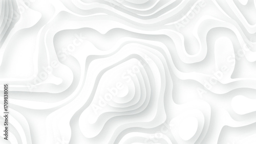 Modern and trendy background. Abstract design with wave shapes in a paper cut style. Background template for your design, with space for your text. Vector Illustration