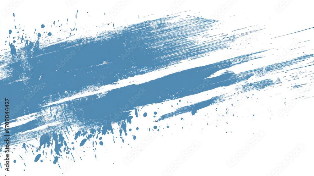 Obraz premium Abstract painted brushstroke with splatters