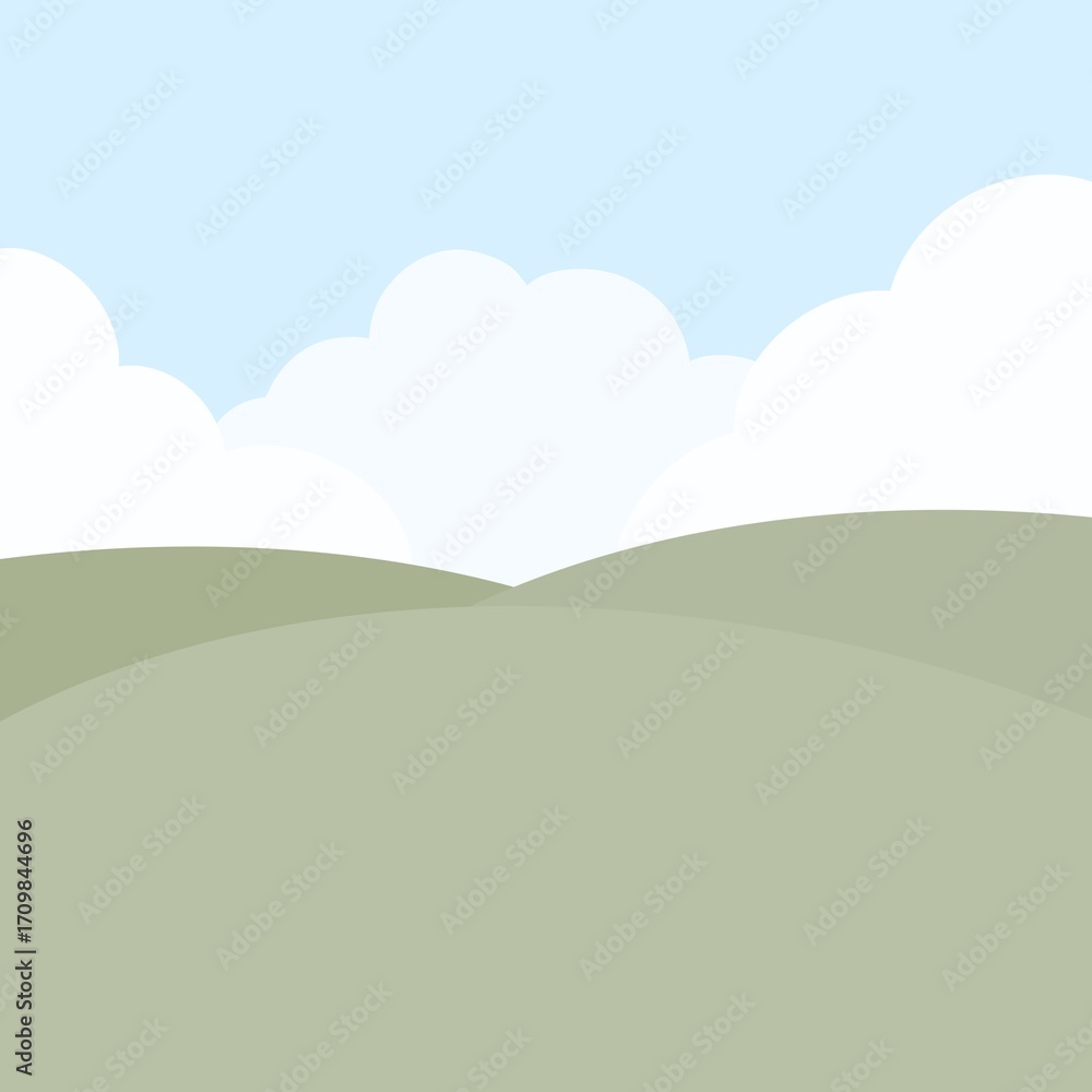 Fototapeta premium landscape with hills