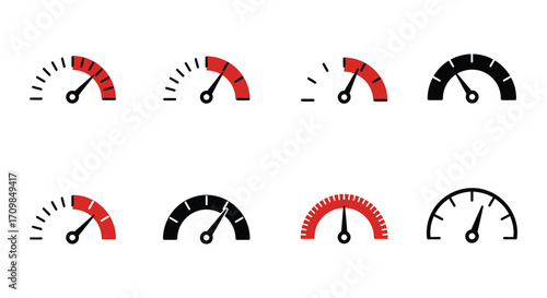 Variety of speedometers and gauges illustrating different levels of measurement