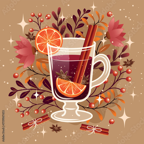 glintwein, mulled wine, drink, hot drink., orange, cinnamon, star anise, cozy