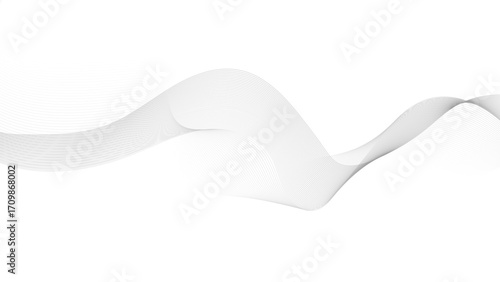 Abstract wave element for design. Digital frequency track equalizer. Stylized line art background. Vector illustration. Wave with lines created using blend tool.