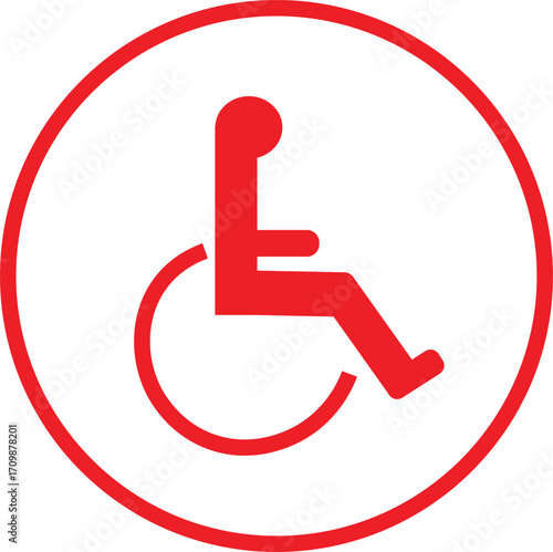 red disabled icon button