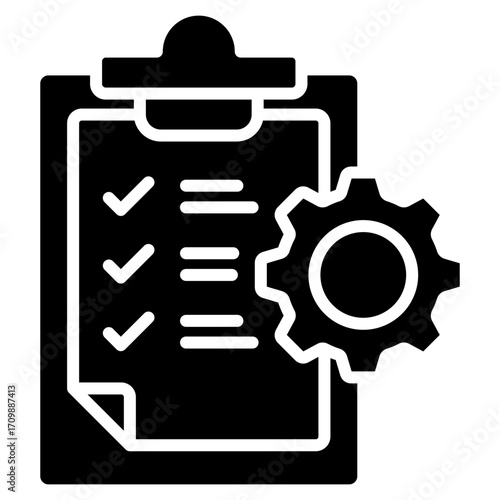 Procedure glyph icon