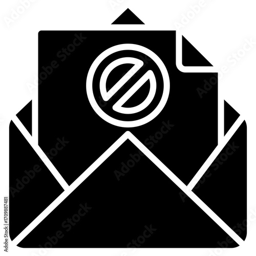Spam glyph icon