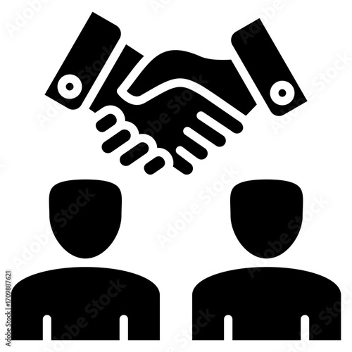 Agreement glyph icon