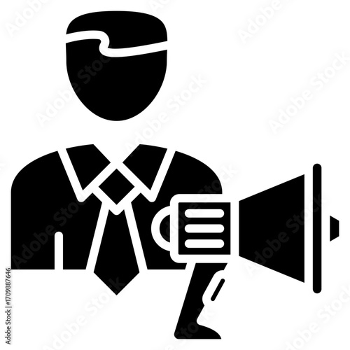 Promotor glyph icon
