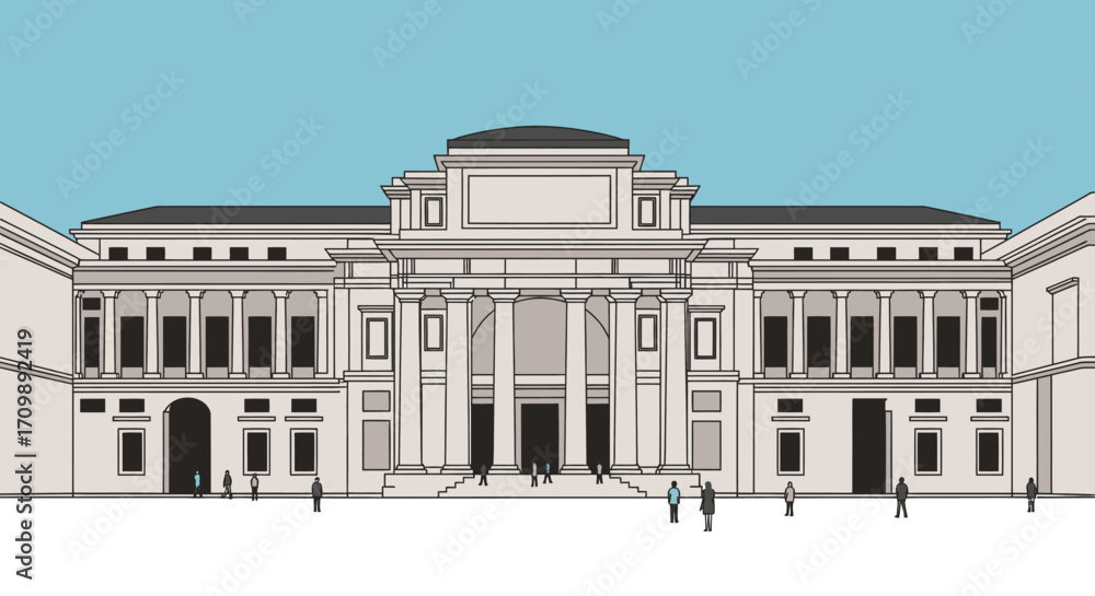 Fototapeta premium Museo Nacional de Arqueología in Madrid, Spain