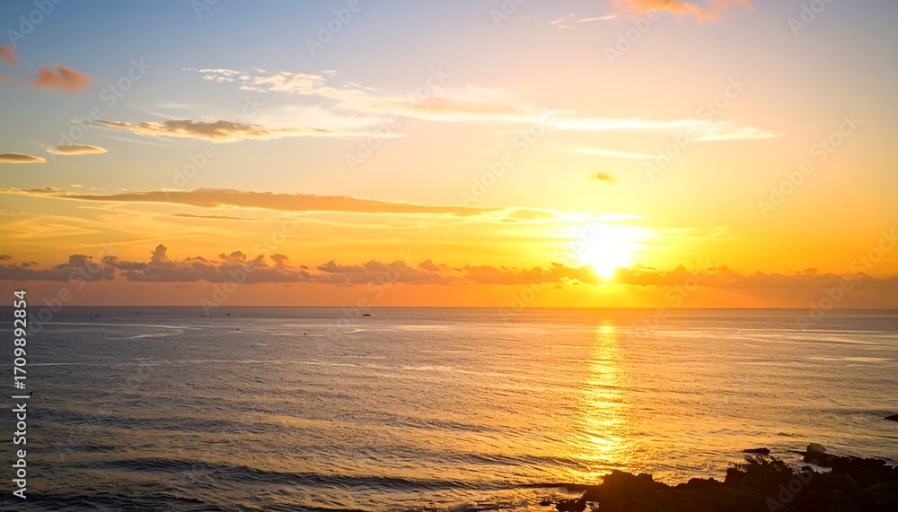 Fototapeta premium Sunrise over the ocean (3)