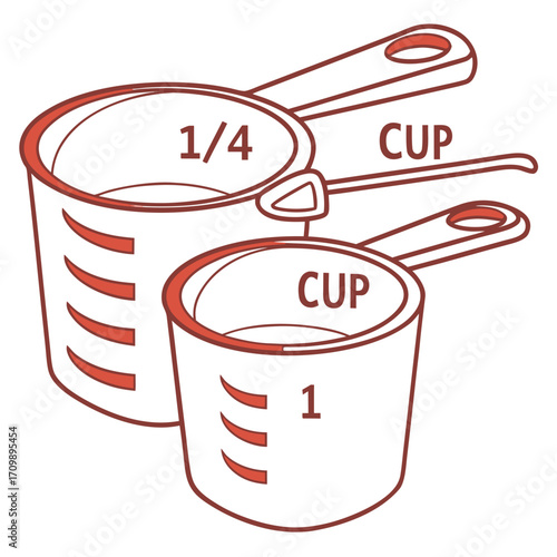 Illustration of a measuring glass of milk in a science laboratory