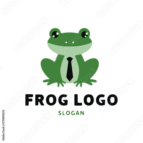 Frog logo design vector illustration
