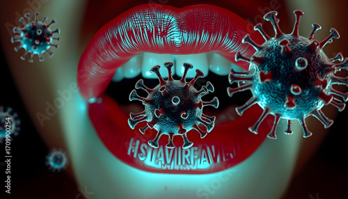 Viral impact covid-19 awareness campaign digital media graphic design contemporary close-up health education