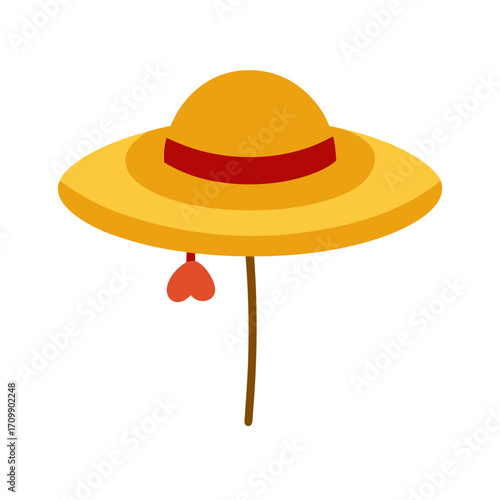 illustration of summer hat