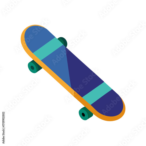 vector illustration of a skateboard