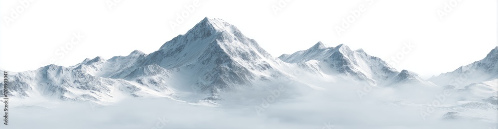 Obraz premium Snowy mountain range