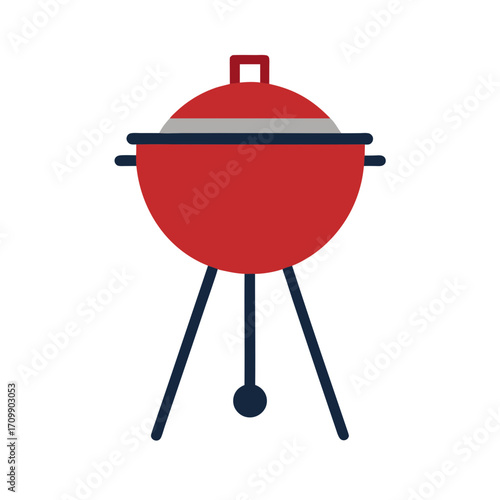 barbecue grill isolated on white