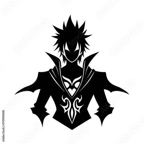 gothic anime tattoo mysterious character