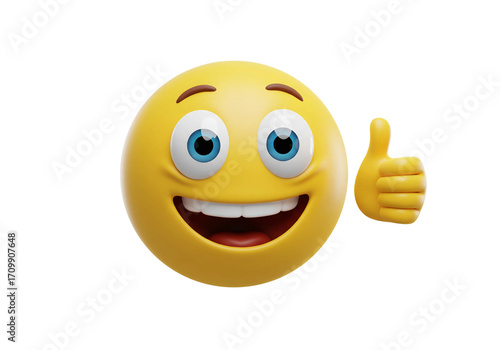 thumbs up emoji 3d smiley face