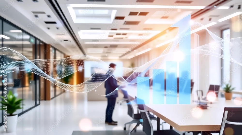 Fototapeta premium Futuristic Work Environment
