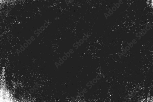 Gritty grunge texture overlay background, Abstract distressed dirty scratch pattern, Black and white vintage noise grain backdrop, Aged worn concrete wall texture design