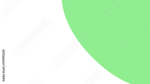 Clean, modern abstract background featuring a curved light green shape against a pristine white space. Ideal for design, branding, presentations, or digital layouts.