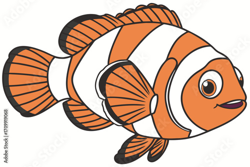 vector illustration of a fish