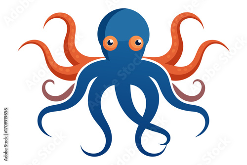 cartoon octopus vector illustration