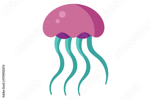 jellyfish on black background