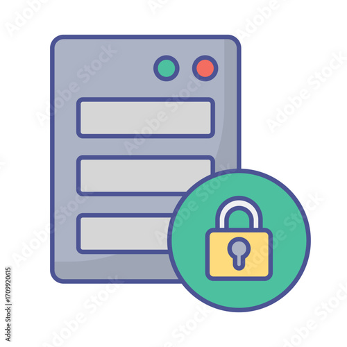 Encryption Vector Icon which can easily modify or edit