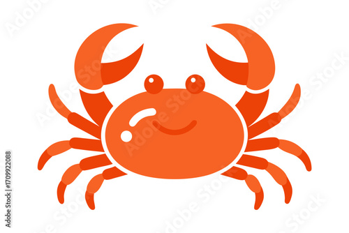 vector illustration of a crab