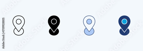 Location Multiple Style Icon Collection