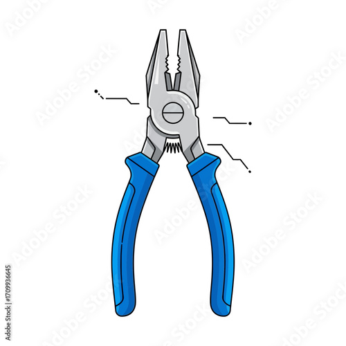 pliers on a white background