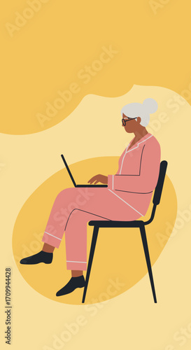 Professional man in a suit working remotely on his laptop with coffee. Represents flexible work, freelancing, and digital business lifestyle.
