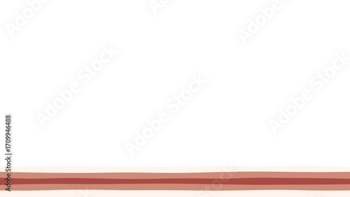 Minimalist horizontal striped pattern in warm red and brown tones on a clean white background, ideal for banners, headers, or graphic design projects.