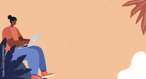 Senior businessman efficiently works on his laptop while sitting on a park bench, highlighting productivity, remote work, and a modern lifestyle.
