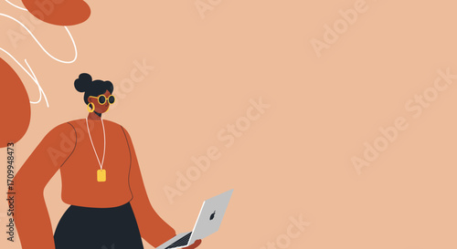 Relaxed woman in pajamas working on a laptop while lounging in a hammock outdoors, illustrating remote work flexibility and a comfortable lifestyle.