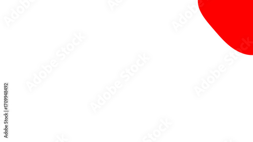 Minimalist abstract background featuring a vibrant red curve on a clean white space, ideal for modern graphic design, branding, or presentations.