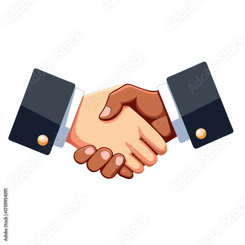 Handshake agreement business deal partnership collaboration success negotiation cooperation hands together diverse 100