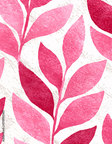 Motif floral vectoriel sans couture rose et blanc
