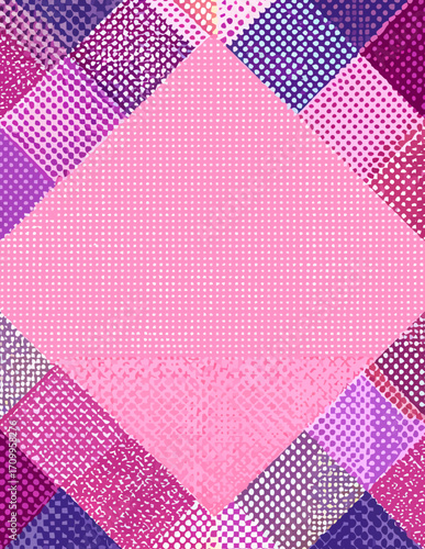 Fond vectoriel vibrant et ludique, style patchwork géométrique