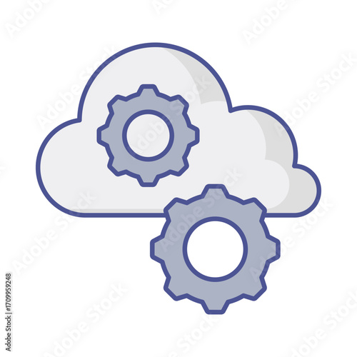 Cloud Vector Icon which can easily modify or edit
