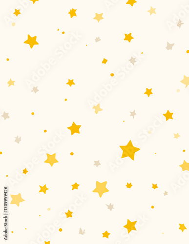 Fond d'écran minimaliste avec étoiles jaunes et beiges